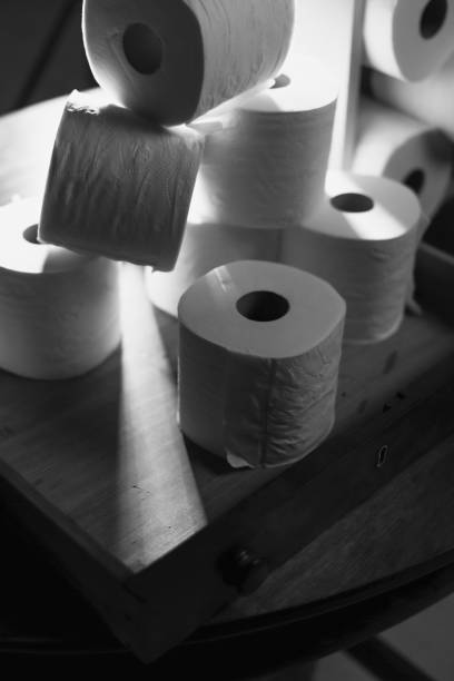istock Dramatic Close up toilet paper supply 1216465279