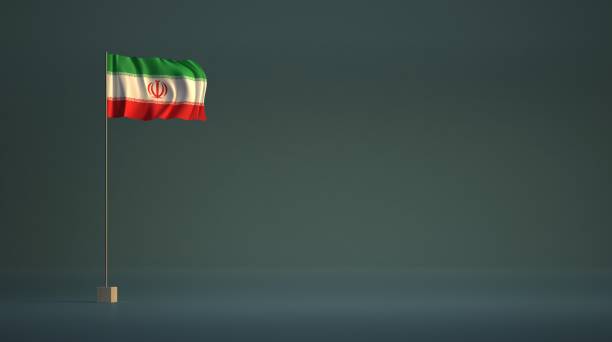 istock Middle Eastern Flag. arab countries flag, flag ball with dark background. 1216474957
