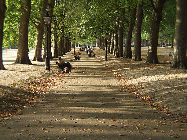 Autumn in  London stock photo
