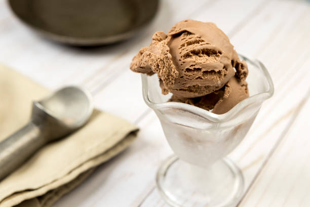 istock Delicious chocolate ice cream. 1216478941