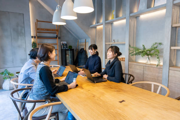 istock Young business people working in green office 1216480323