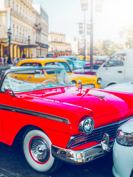 istock vintage car at Havana 1216495218