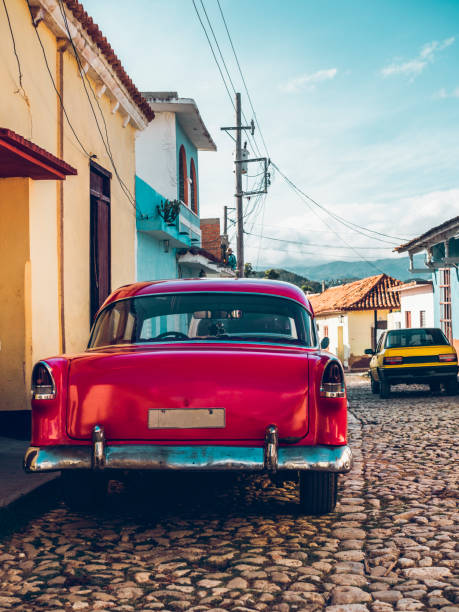 istock vintage car at Havana 1216495910