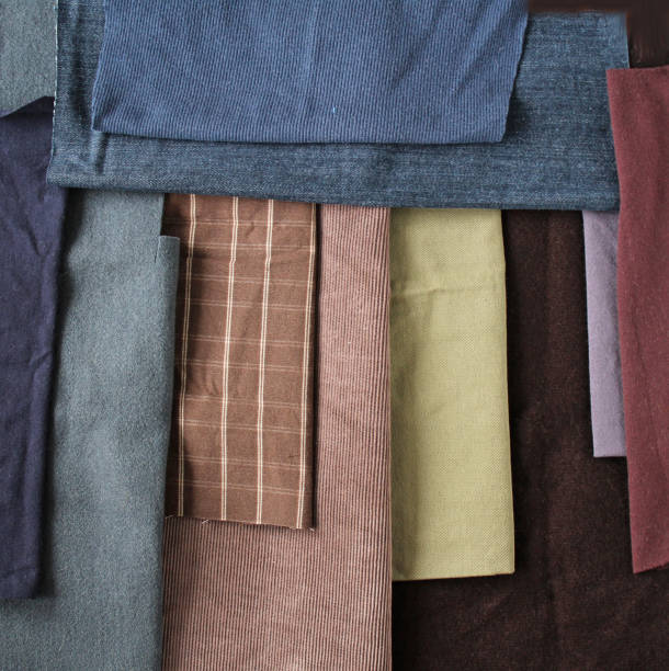 istock Canvas textile abstract gray, green, brown texture background 1216495936