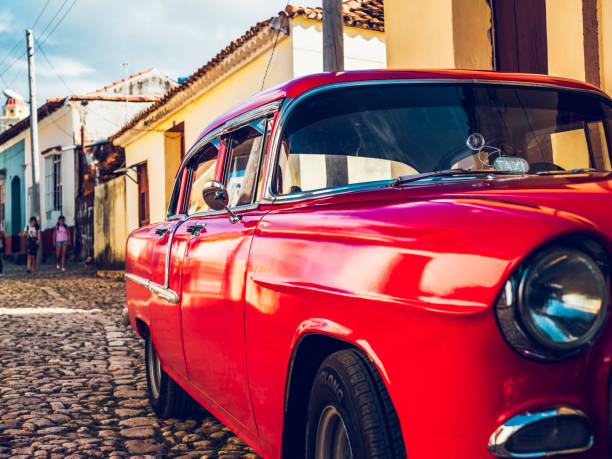istock vintage car at Havana 1216496063