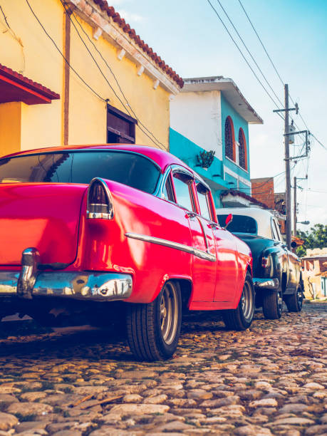 istock vintage car at Havana 1216496073