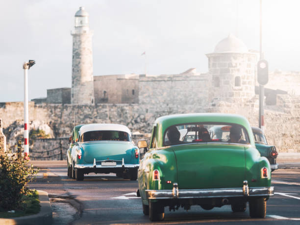 istock vintage car at Havana 1216496707
