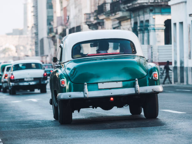 istock vintage car at Havana 1216496713