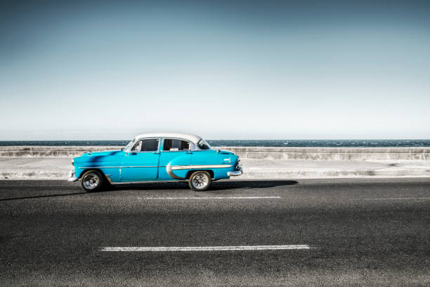 vintage car at Havana, Cuba.