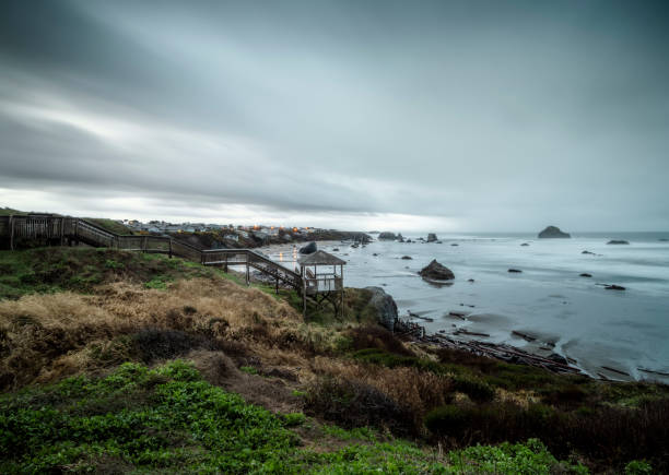 The Yaquina Bay Bridge on the Oregon Coast Highway 101