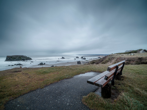 footpath in Cape Arago State Park, OR, USA.