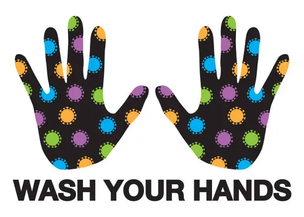 Vector illustration of Wash Your Hands