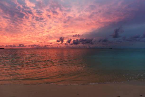 istock Twilight background of sunset over the sea 1216504357