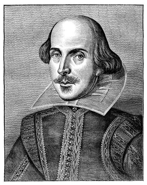 셰익스피어 - william shakespeare portrait poet british culture stock illustrations