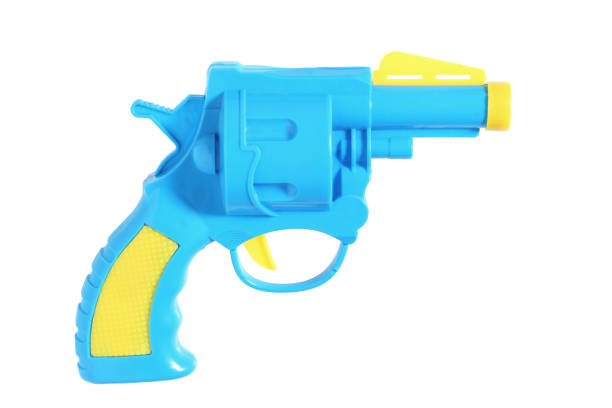 istock plastic toy gun for kid isolated on white background, Water gun for kid 1216514324