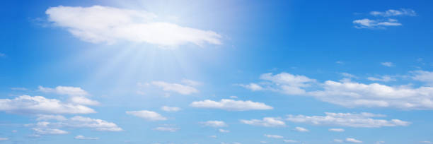 istock Beautiful blue sky cloudsfor background. Panorama of sky. 1216521005