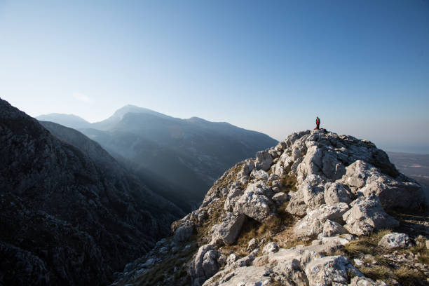 istock The sun is rising over the mountain peaks. 1216522574