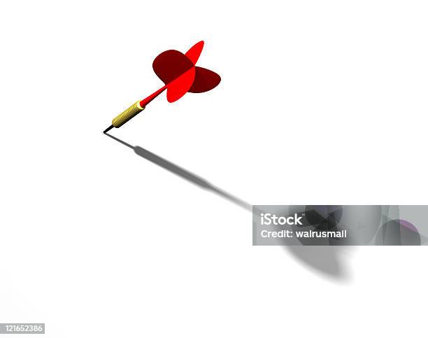 Red Dart Stock Photo - Download Image Now - Dart, Darts, Cut Out