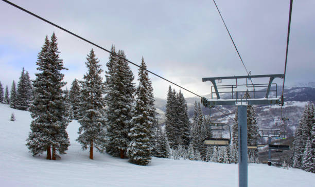 istock Empty ski lift in Vail, Colorado 1216524520