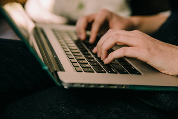 istock Businesswoman Using Laptop at Home 1216524662