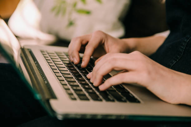 istock Businesswoman Using Laptop at Home 1216524826
