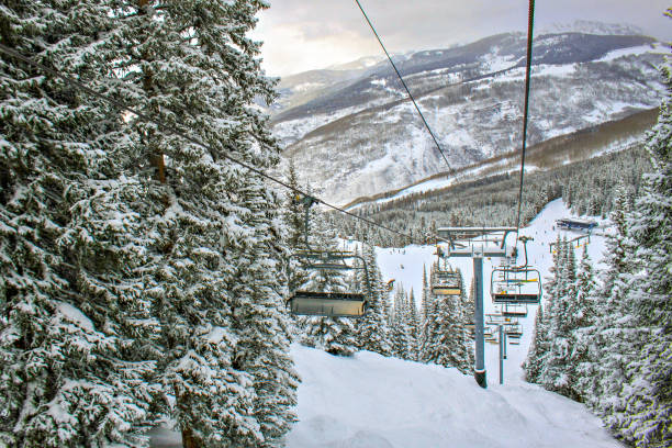 Snow Skiing in Vail, Colorado, Lionshead, Simba