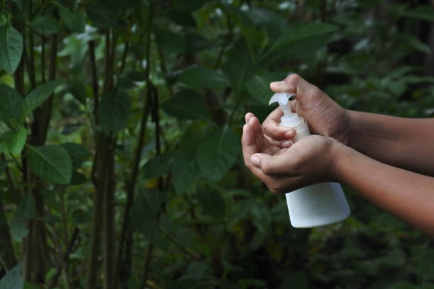 istock Washing hands using a hand sanitizer to prevent the Covid-19 outbreak 1216532108