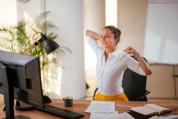istock Beautiful businesswoman working in office. 1216532806