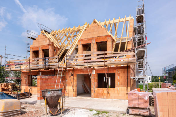 istock Construction site of a newly built house 1216536317