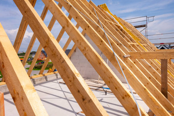 istock Construction site of a newly built house 1216538078