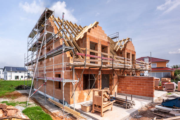 istock Construction site of a newly built house 1216540002