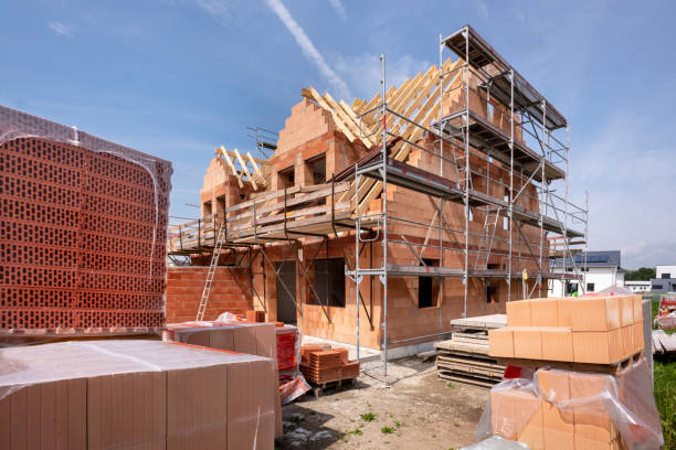istock Construction site of a newly built house 1216540164