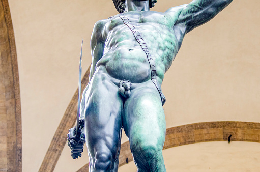 statue of the Italian Florentine Renaissance: the Perseus of Cellini