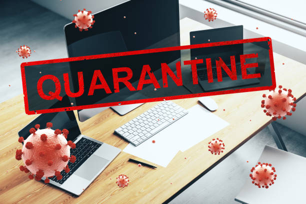 istock Concept closed offices for quarantine due to COVID-19 1216542435
