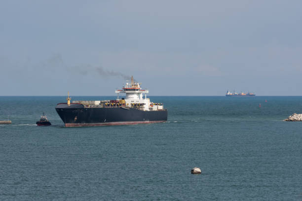 istock Cargo Ship Entering Port of Mersin, Turkey 1216546710