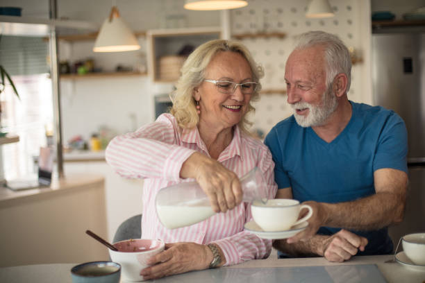 istock All happiness depends on a leisurely breakfast. 1216550924