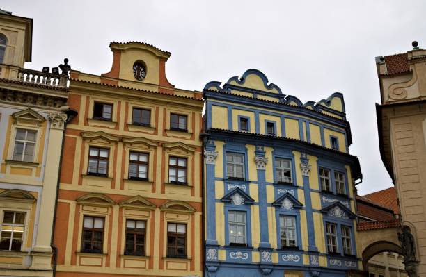 istock Bohemian architecture and colored buildings (Prague, Czech Republic, Europe) 1216556159