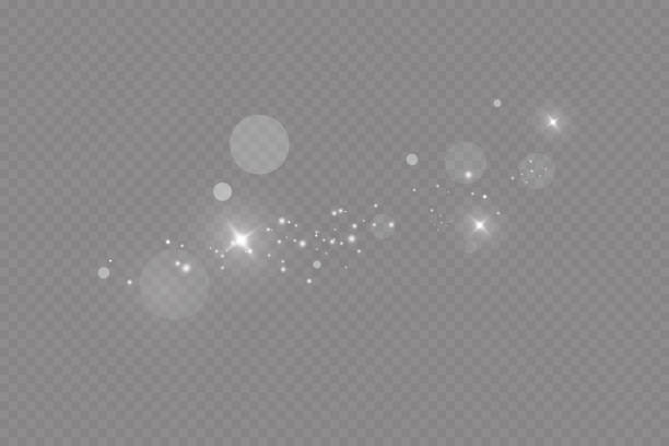 Glow light effect. Vector illustration. Christmas flash. dust Glow light effect. Vector illustration. Christmas flash. dust. camera flash drawings stock illustrations