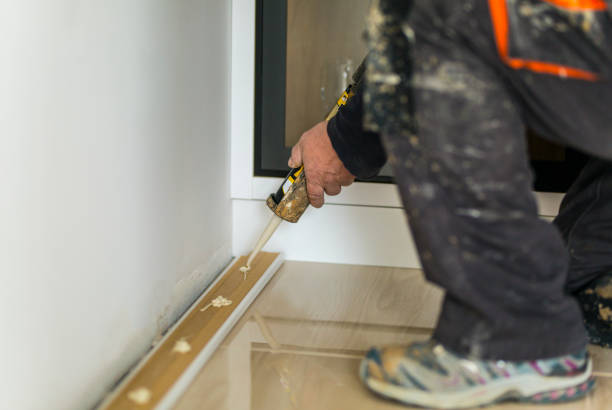 istock Parquet worker close up Stock photo 1216564274