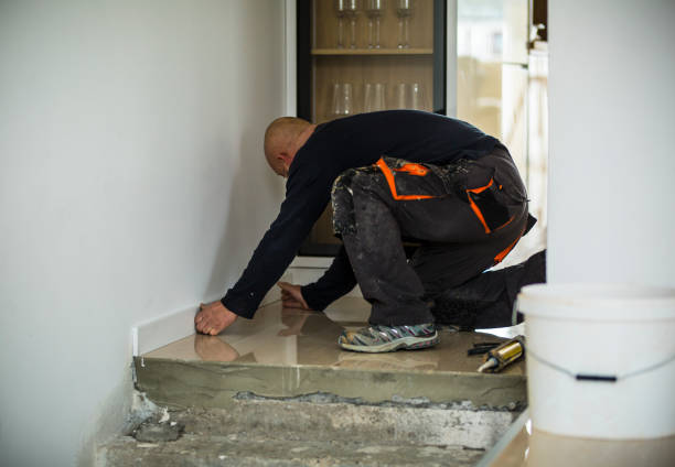 parquet worker close up stock photo - instrument of measurement organization housing project housing development imagens e fotografias de stock