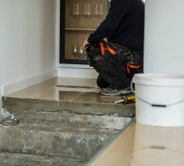 parquet worker close up stock photo - instrument of measurement organization housing project housing development imagens e fotografias de stock