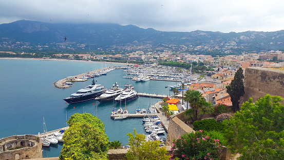 In June 2015, tourists could admire a beautiful view on Calvi port in Corsica, France