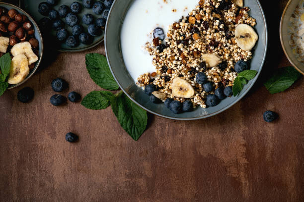 istock Homemade puffed millet granola 1216575582