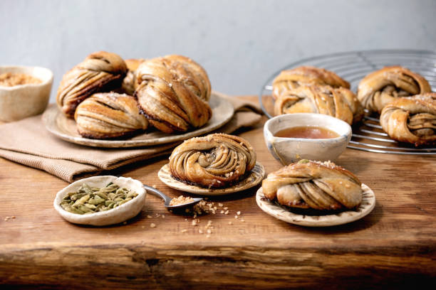 istock Swedish cardamom buns Kanelbulle 1216575602