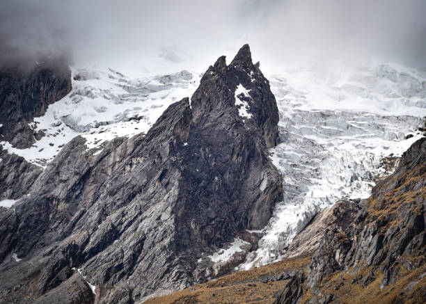istock Rugged mountain peaks and glaciers in the Quesqa Valley, Cusco, Peru 1216576653