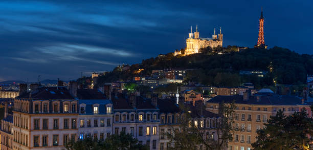 istock View of Lyon by night 1216577360