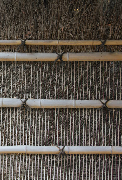 bound bamboo fence bound bamboo fence, Kyoto Japan fence3 stock pictures, royalty-free photos & images
