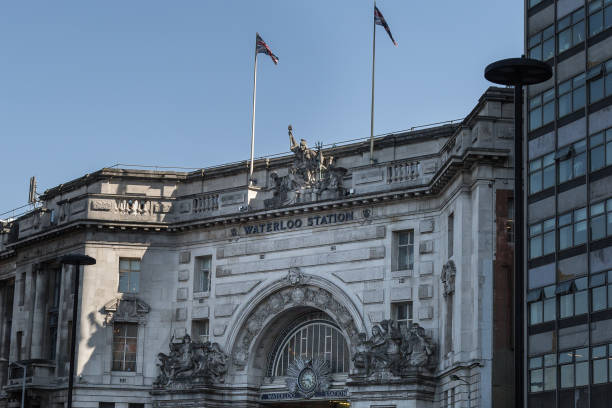 istock London Waterloo Facade, a central London terminus on the National Rail Network 1216581768