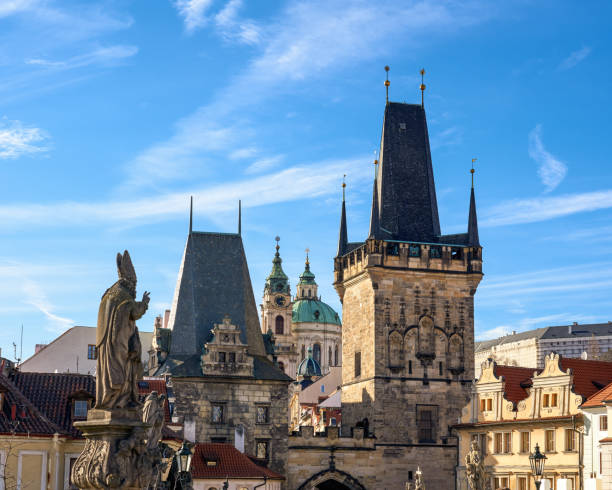 istock Charles Bridge towers, Prague Czech Republic 1216585405