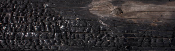 istock Natural fire ashes with dark grey black coals texture. It is a flammable black hard rock. copyspace 1216588410